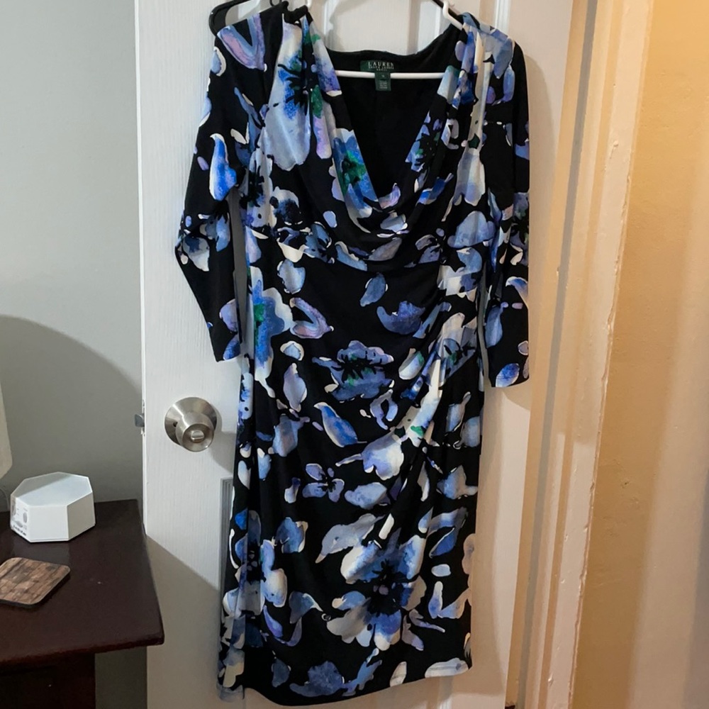 Ralph Lauren Dark Floral Dress